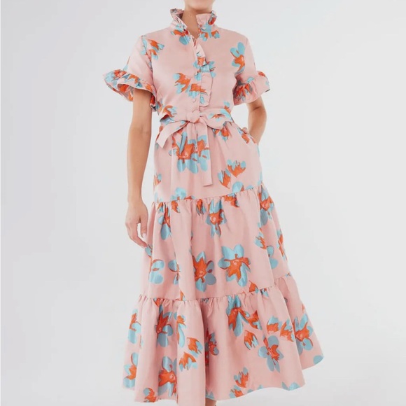 Abbey Glass Dresses & Skirts - Floral Pink Maxi Dress